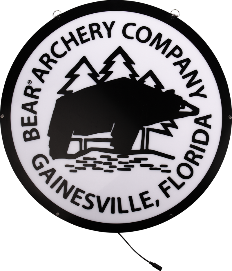 Bear Archery Traditional Logo LED Sign
